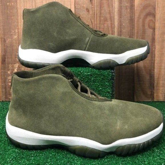 New Nike AR0726-300 Air Jordan Future Olive Canvas Shoes Women's SZ 9 - Picture 1 of 11